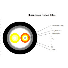Gepanzerte optische Faserkabel- Multimode 2 Kerne